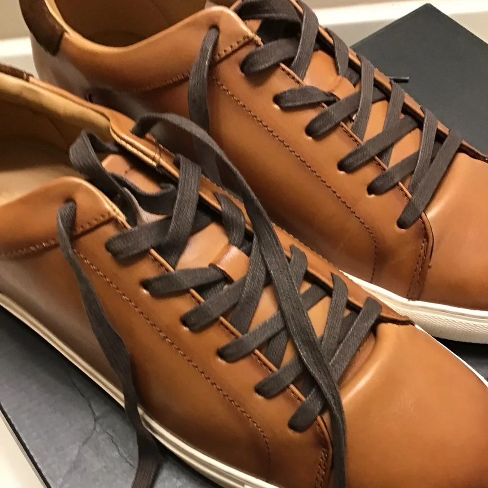 NORDSTROM LEATHER SNEAKERS MENS - Picture 9 of 16